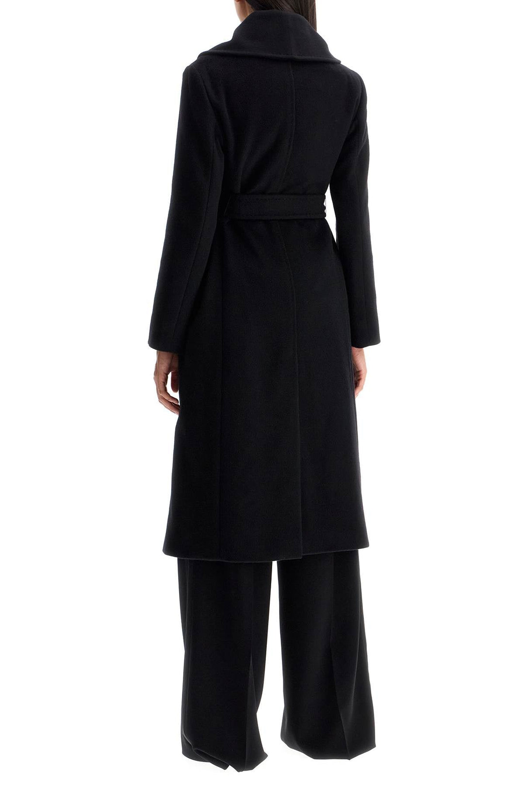 Max Mara Studio Long Woolen Dressing Gown Coat