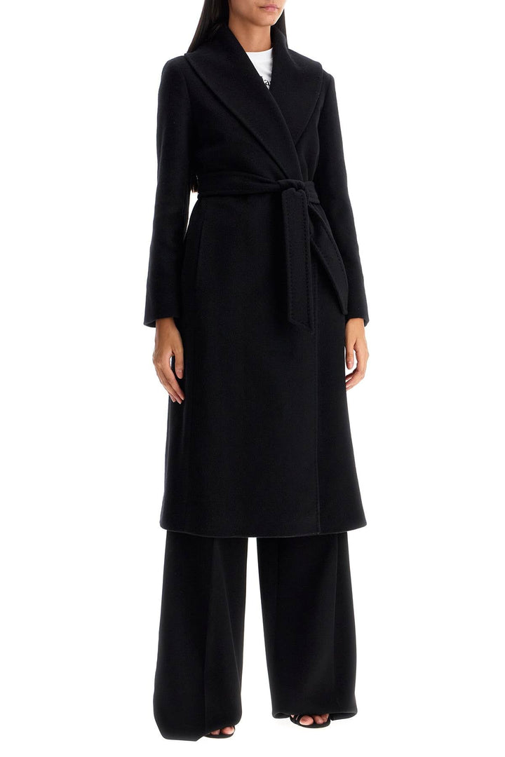 Max Mara Studio Long Woolen Dressing Gown Coat