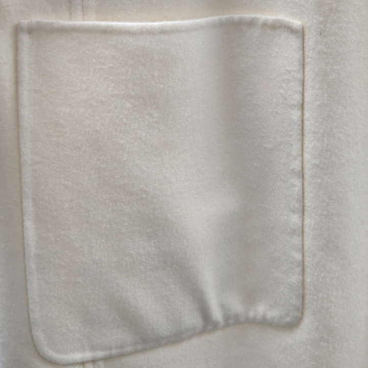 Loro Piana White Cashmere Lightweight Coat