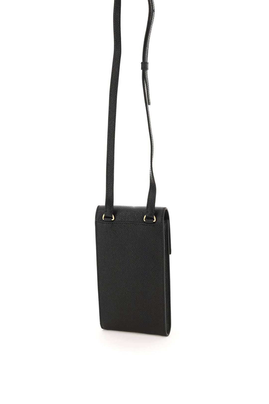 Thom Browne Pebble Grain Leather Phone Holder With Strap