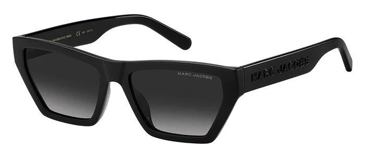 Marc Jacobs MARC 657/S 807_9O Rectangle Plastic Black Sunglasses with Grey Gradient Lens