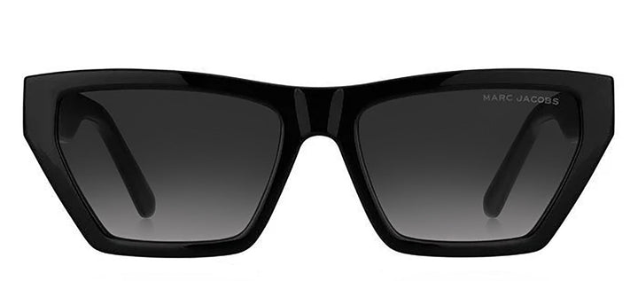 Marc Jacobs MARC 657/S 807_9O Rectangle Plastic Black Sunglasses with Grey Gradient Lens