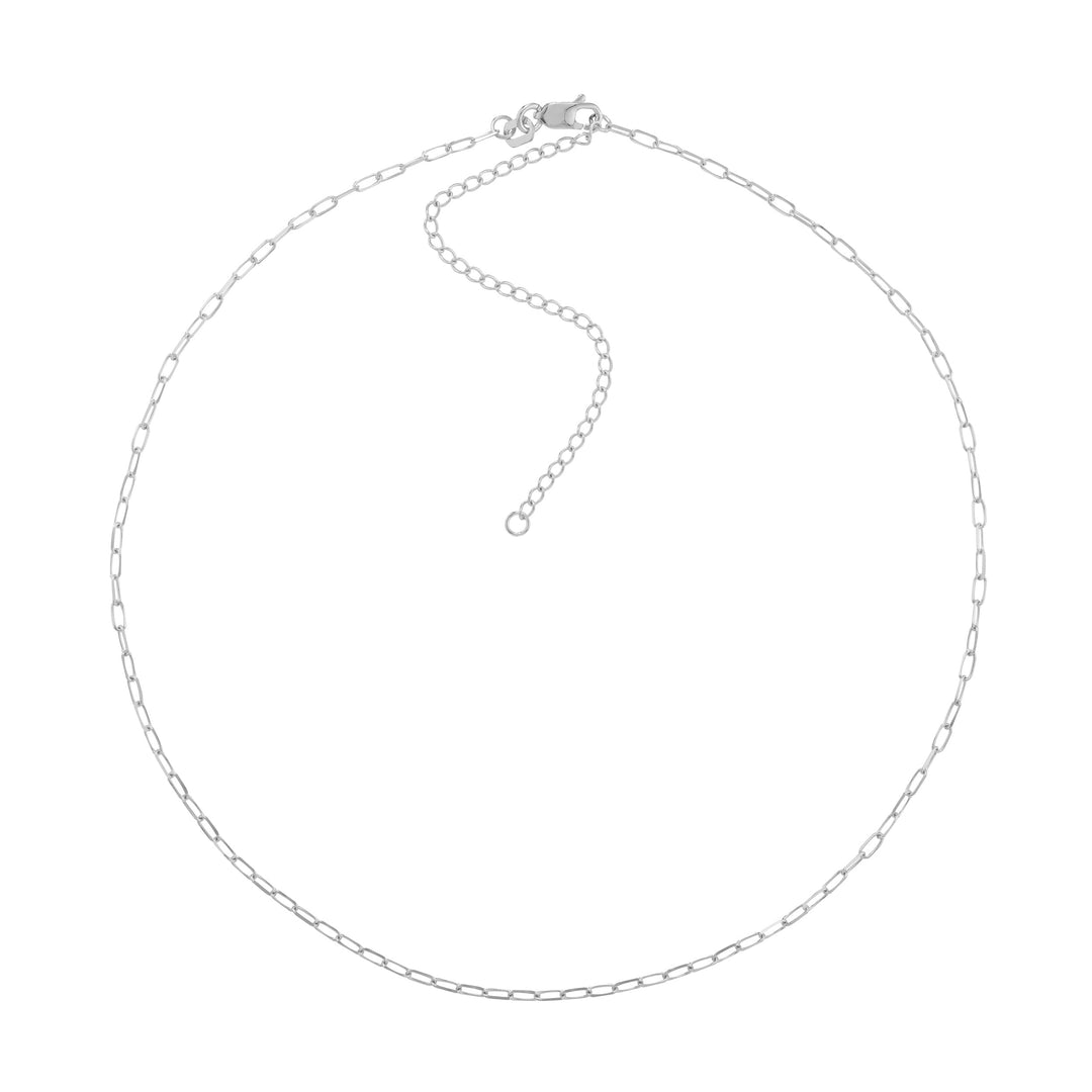 1.7mm Paper Clip Choker Chain