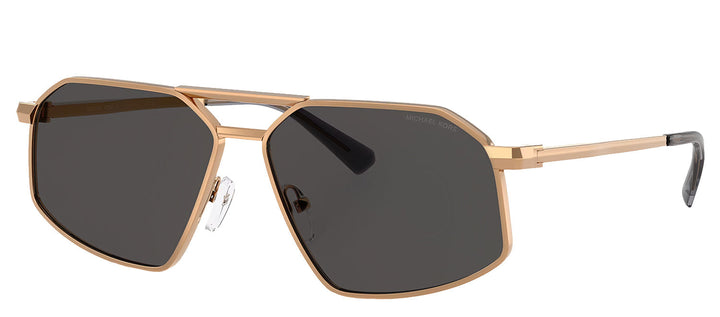 Michael Kors MAR VISTA MK 1167 189987 Irregular Metal Gold Sunglasses with Grey Lens