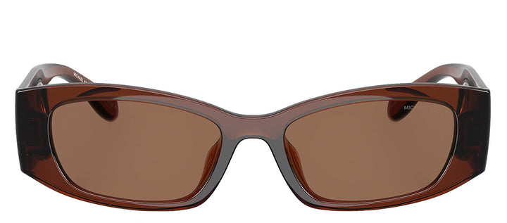 Michael Kors RHODES MK 2243U 402173 Irregular Plastic Brown Sunglasses with Brown Lens