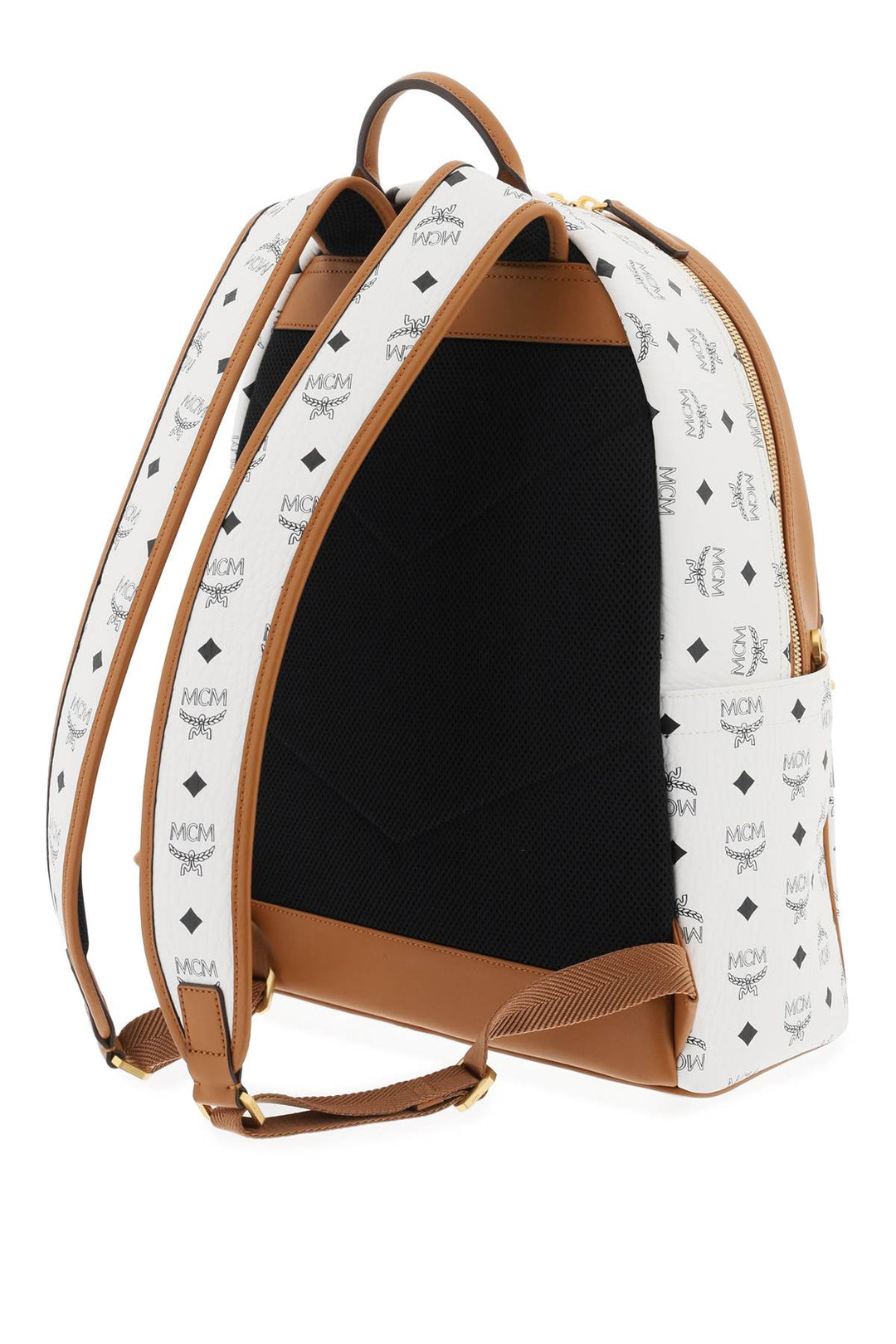 Mcm Medium Stark Backpack In Mega Laurel Visetos