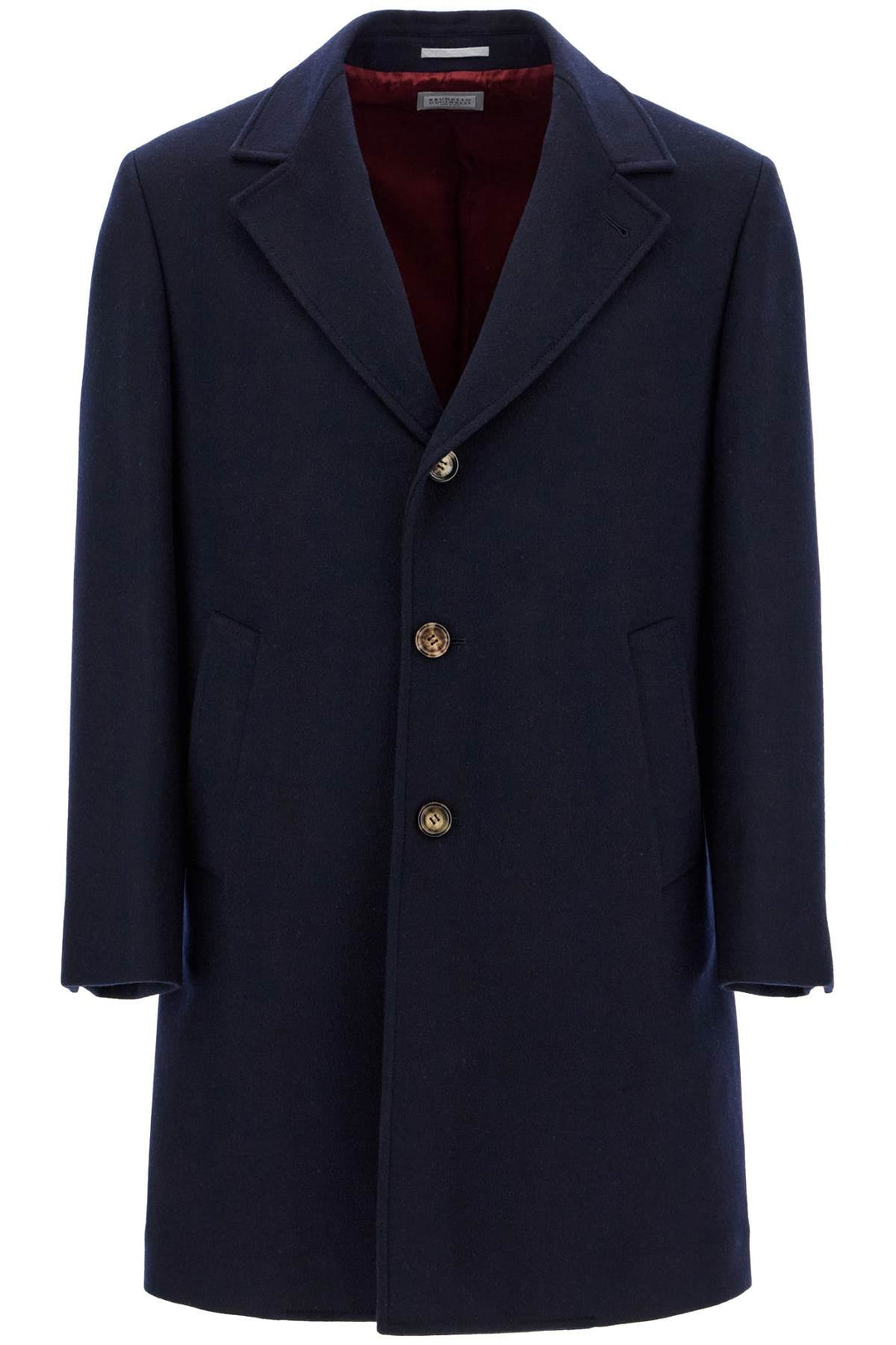 Brunello Cucinelli Wool Beaver Coat In Eight