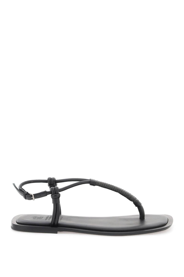 Brunello Cucinelli "flip-Flops With Precious Bra