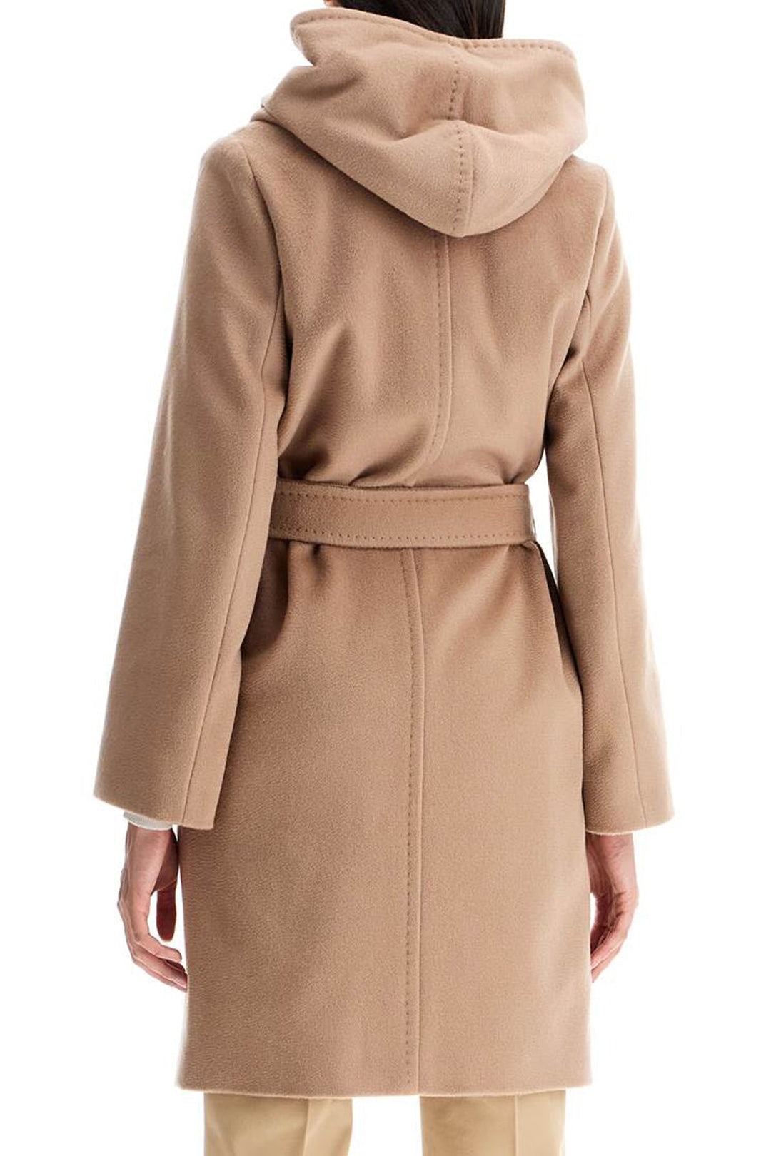 Max Mara Studio Wool Coat With Hooded C