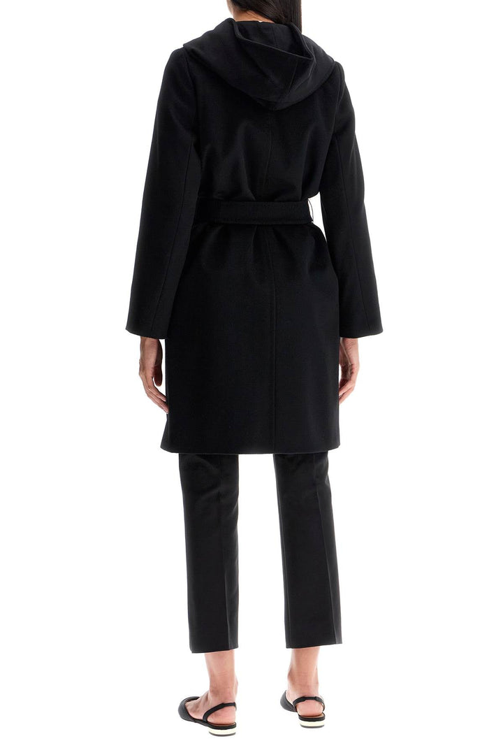 Max Mara Studio Wool Coat With Hooded C