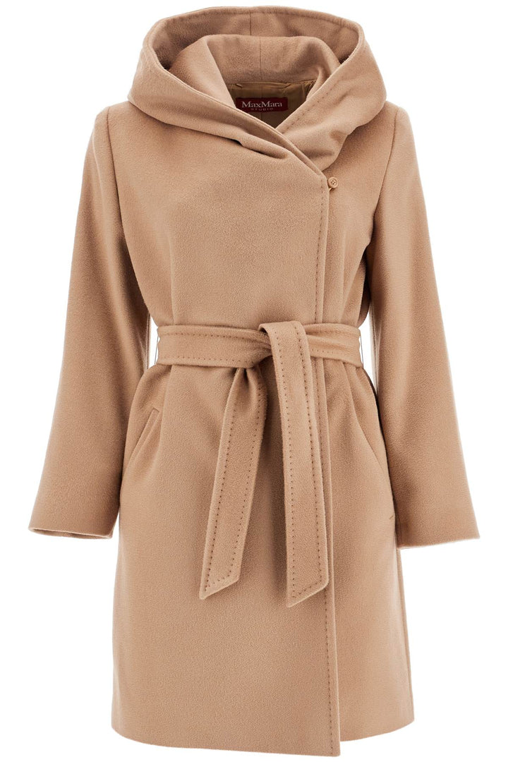 Max Mara Studio Wool Coat With Hooded C