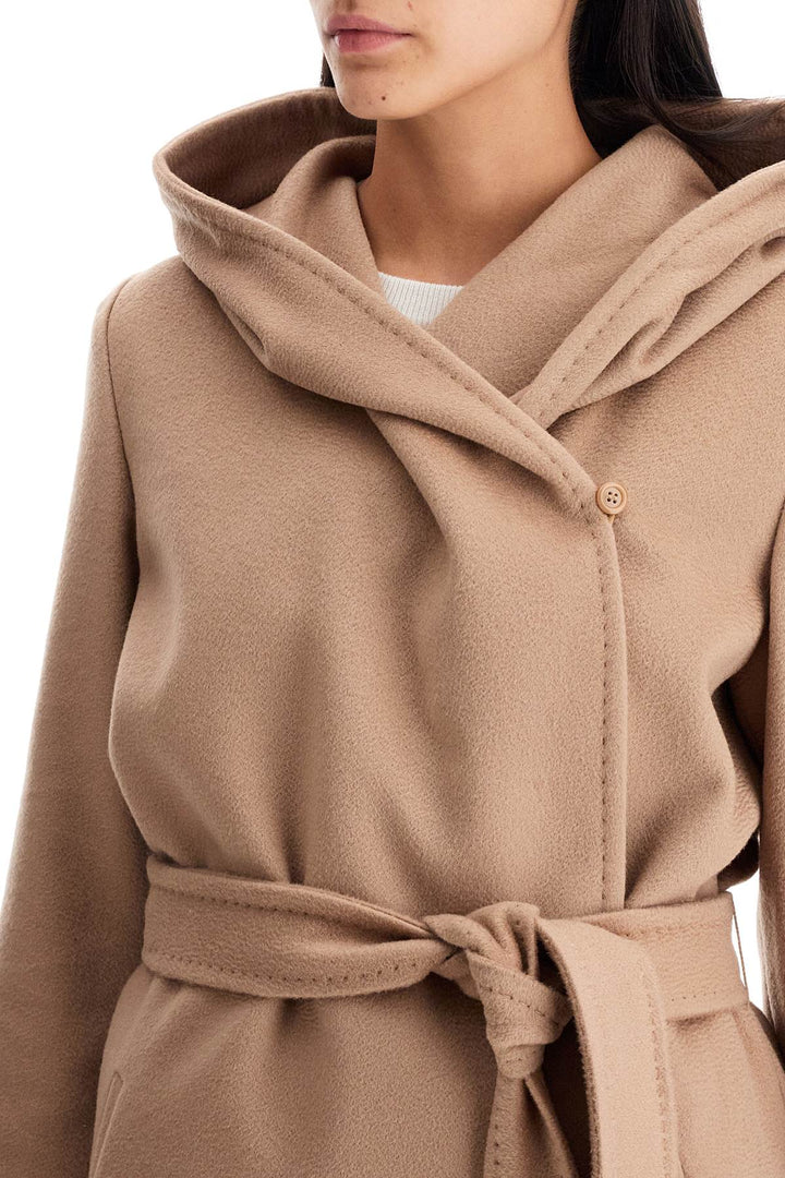 Max Mara Studio Wool Coat With Hooded C