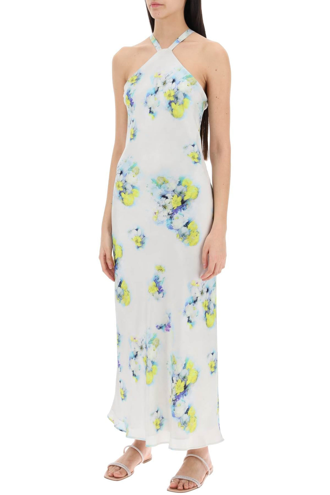 Max Mara Studio Maxi Satin Orbita Dress In