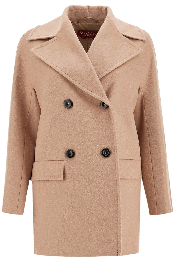 Max Mara Studio Short Double-Breasted Cashmere Coat