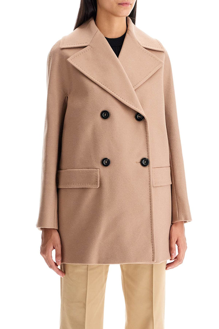 Max Mara Studio Short Double-Breasted Cashmere Coat