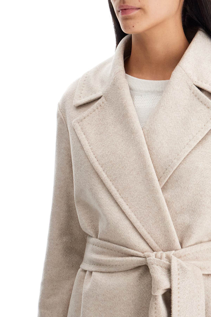 Max Mara Studio Cashmere Robe Coat With Wraparound