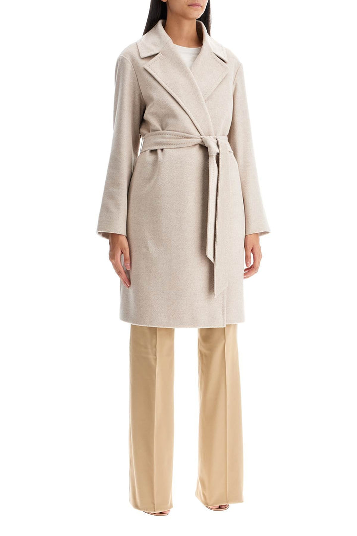 Max Mara Studio Cashmere Robe Coat With Wraparound