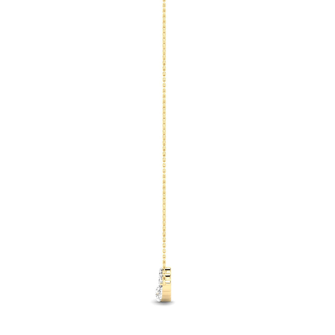 1 Carat Tw 9 Stone Diamond Bar Necklace In 14K Yellow Gold