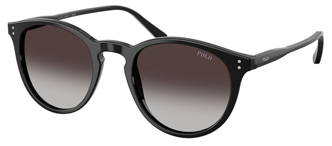 Polo Ralph Lauren PH 4110 50018G Phantos Plastic Black Sunglasses with Grey Gradient Lens