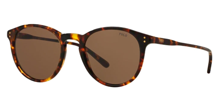 Polo Ralph Lauren PH 4110 513473 Phantos Plastic Havana Sunglasses with Brown Lens