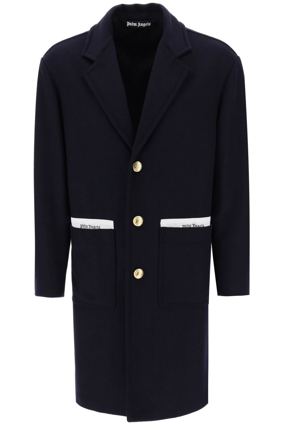 Palm Angels Sartorial Tape Wool Cashmere Coat