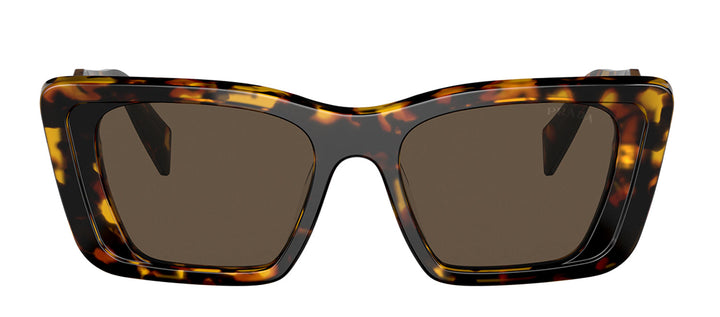 Prada PR 08YS 01V8C1 Butterfly Plastic Havana Sunglasses with Brown Lens