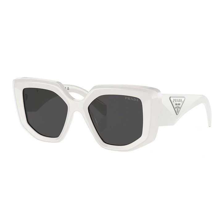 Prada PR 14ZS 1425S0 Fashion Plastic White Sunglasses with Grey Lens