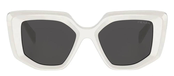 Prada PR 14ZS 1425S0 Fashion Plastic White Sunglasses with Grey Lens