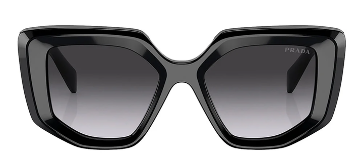 Prada PR 14ZS 1AB09S Fashion Plastic Black Sunglasses with Grey Gradient Lens