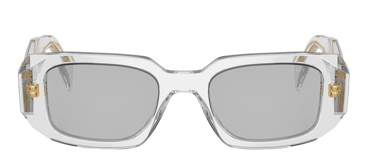 Prada PR 17WS 12R30B Rectangle Plastic Grey Sunglasses with Grey Lens