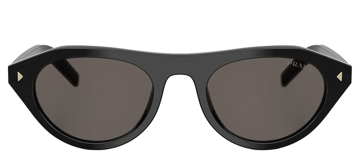 Prada PR B15S 16K731 Irregular Plastic Black Sunglasses with Grey Lens
