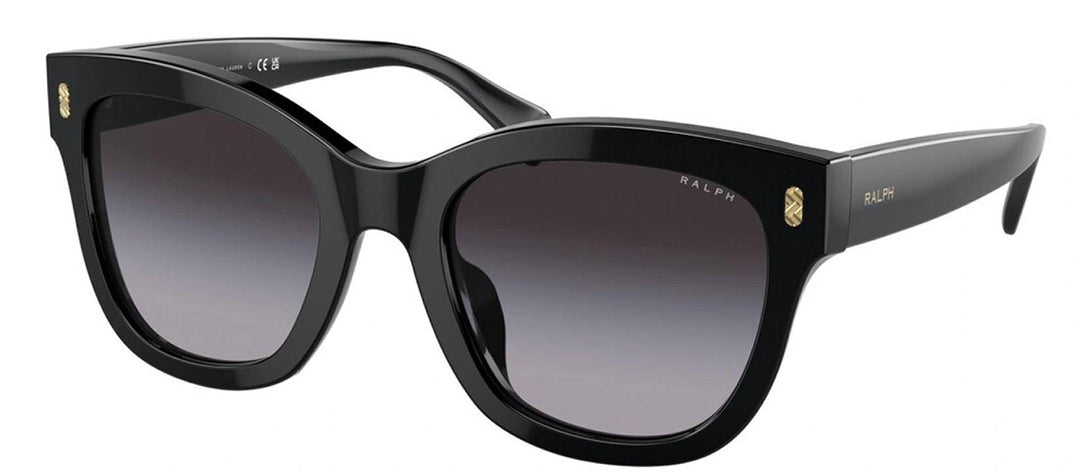 Ralph Lauren RA 5301U 50018G Oval Plastic Black Sunglasses with Grey Gradient Lens