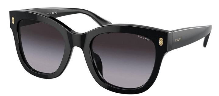 Ralph Lauren RA 5301U 50018G Oval Plastic Black Sunglasses with Grey Gradient Lens