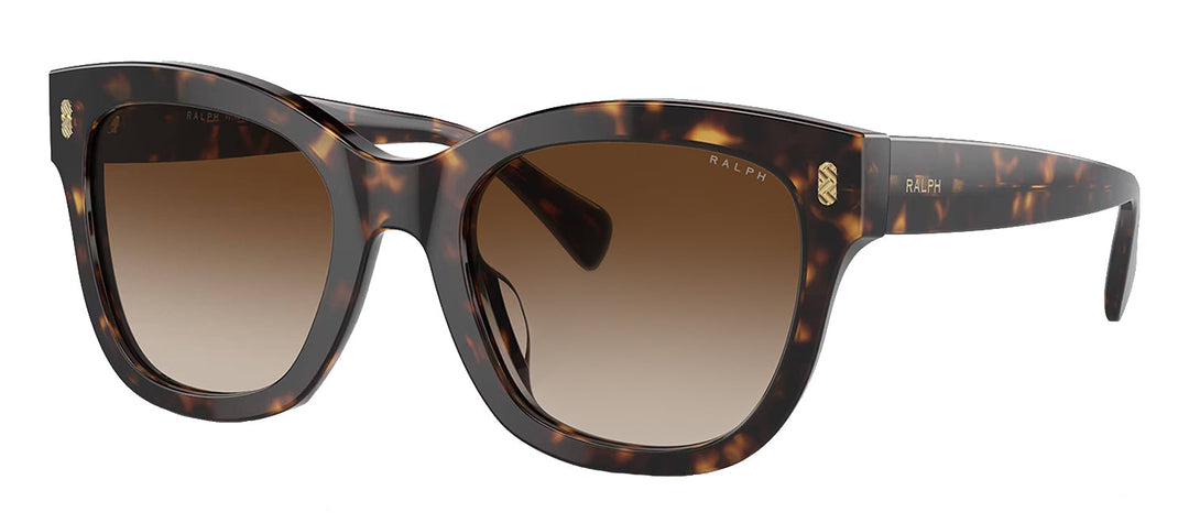 Ralph Lauren RA 5301U 500313 Oval Plastic Havana Sunglasses with Brown Gradient Lens