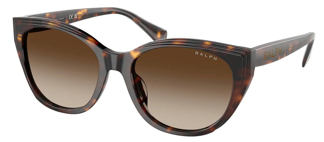 Ralph Lauren RA 5324U 500313 Cat-Eye Plastic Havana Sunglasses with Brown Gradient Lens