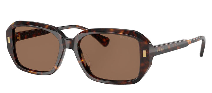 Ralph Lauren RA 5325U 500373 Rectangle Plastic Havana Sunglasses with Brown Lens
