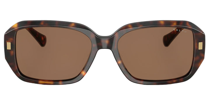Ralph Lauren RA 5325U 500373 Rectangle Plastic Havana Sunglasses with Brown Lens