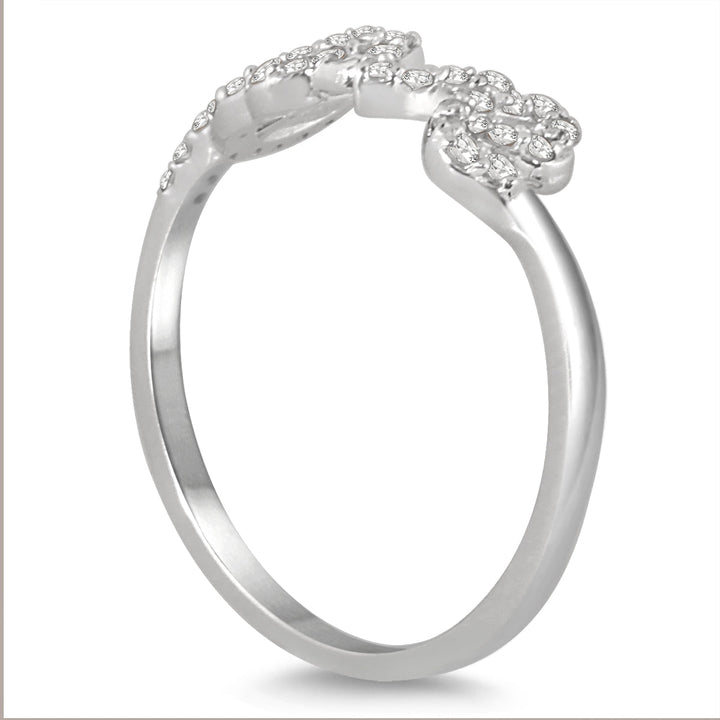 1/4 Carat Tw Diamond Love Ring In 14K White Gold