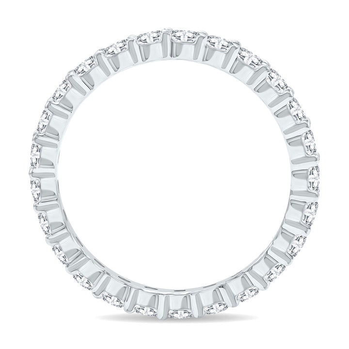 1 1/2 Carat Tw Low Set Diamond Eternity Band In 10K White Gold