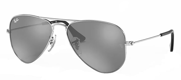 Ray-Ban Junior RJ 9506S 212/6G Pilot Metal Silver Sunglasses with Grey Gradient Lens