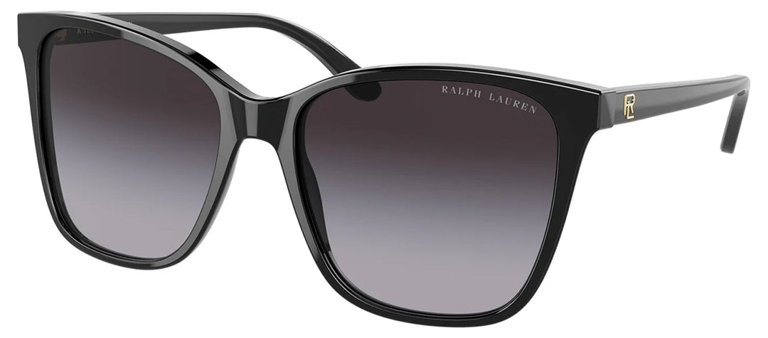 Ralph Lauren RL 8201 50018G Pillow Plastic Black Sunglasses with Grey Gradient Lens