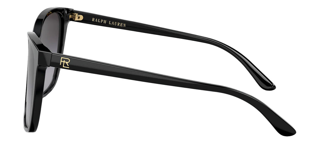 Ralph Lauren RL 8201 50018G Pillow Plastic Black Sunglasses with Grey Gradient Lens
