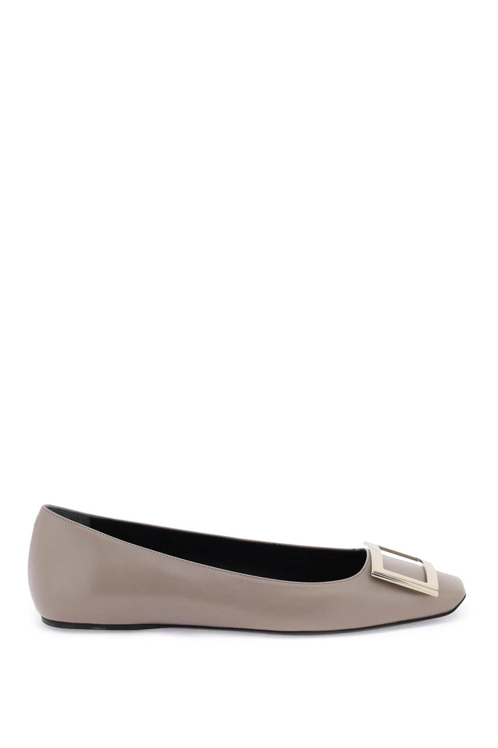 Roger Vivier Leather 'trompette' Ballerina Flats