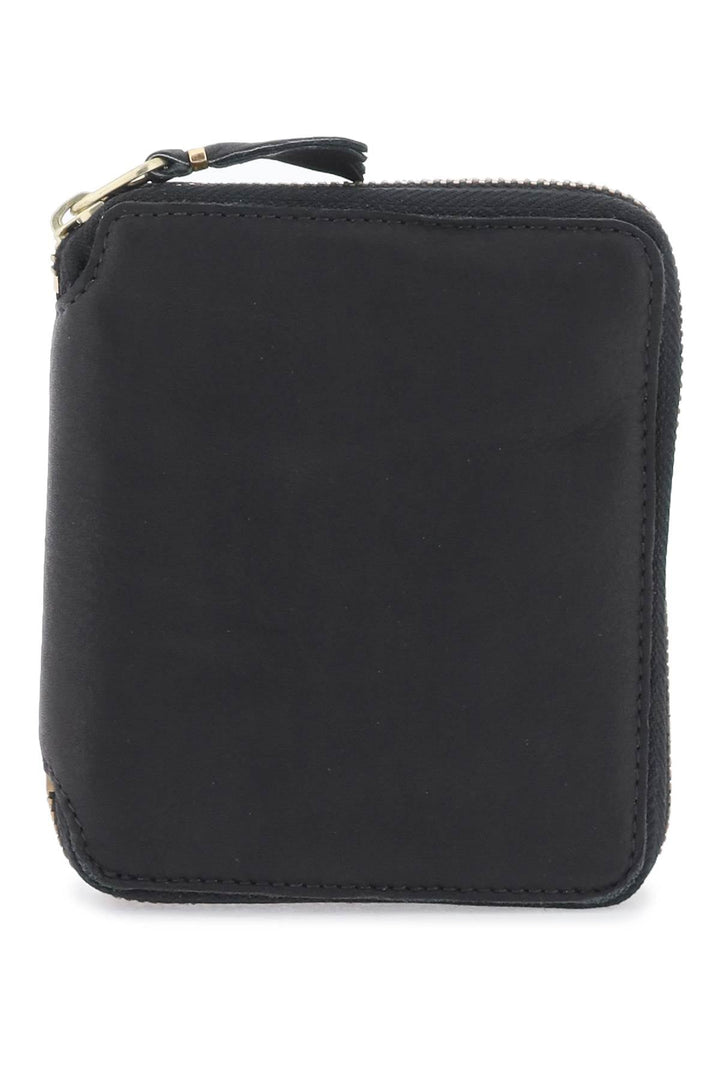 Comme Des Garcons Wallet Washed Leather Zip-Around Wallet