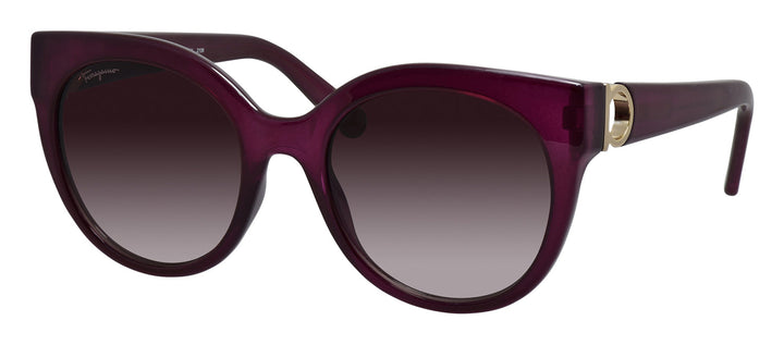 Salvatore Ferragamo SF 1031S 513 Cat Eye Plastic Purple Sunglasses with Purple Gradient Lens