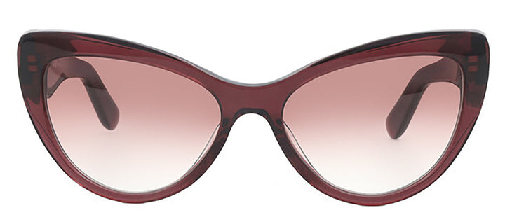 Salvatore Ferragamo SF 930S 5617606 Butterfly Plastic Wine Sunglasses with Burgundy Gradient Lens