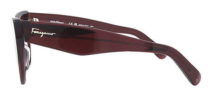 Salvatore Ferragamo SF 930S 5617606 Butterfly Plastic Wine Sunglasses with Burgundy Gradient Lens