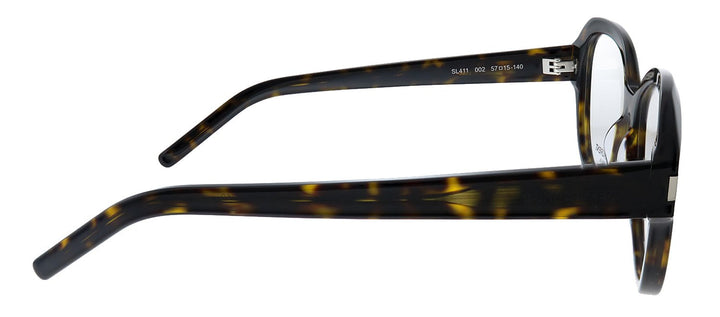Saint Laurent SL 411 002 Oval Acetate Havana Eyeglasses with Demo Lens