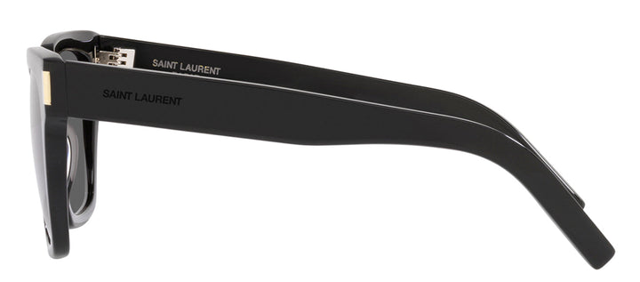 Saint Laurent SL 500S 3 Square Plastic Havana Sunglasses with Green Lens