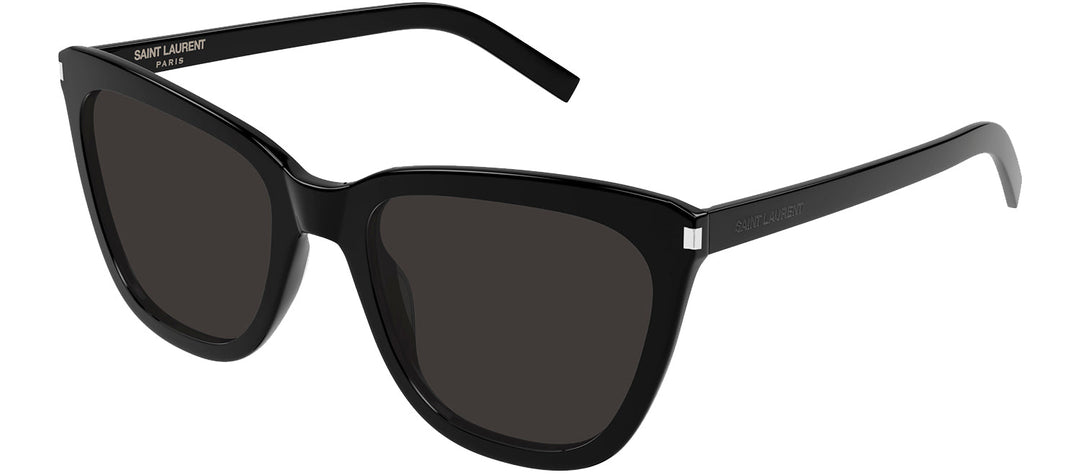 Saint Laurent CLASSIC SL 548S 001 Cat-Eye Plastic Black Sunglasses with Grey Lens